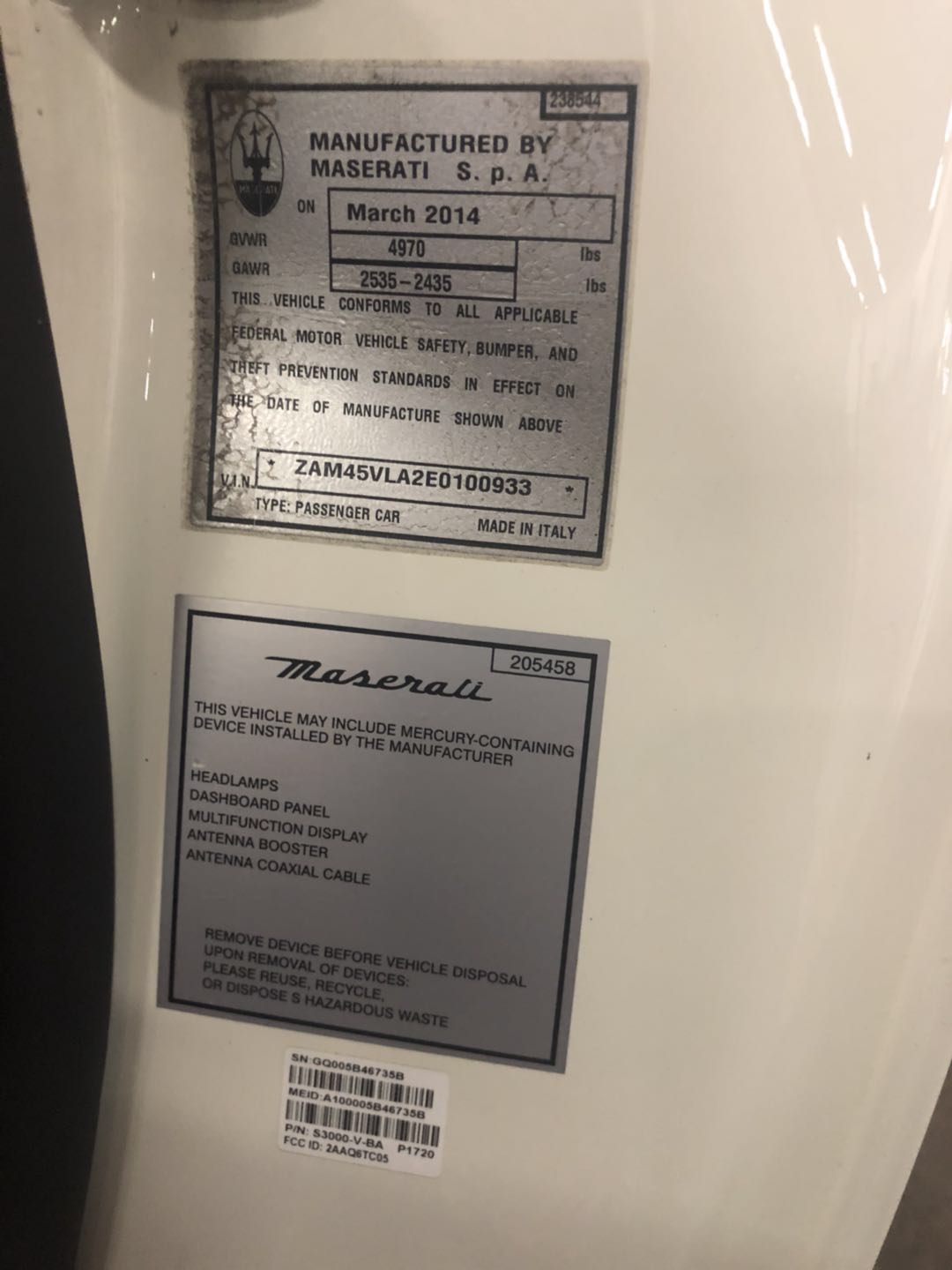 2014 Maserati GranTurismo S