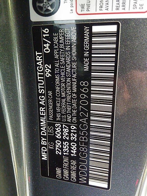 2016 Mercedes-Benz S550V4 S550