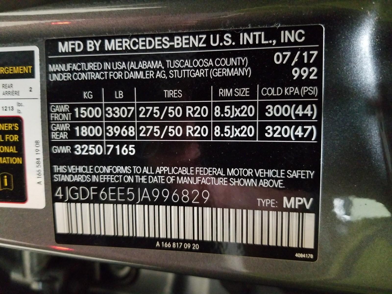 2018 Mercedes-Benz GLS450W4 GLS 450