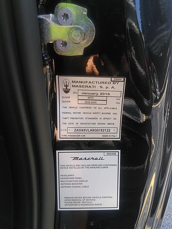2016 Maserati GRANTURISMO SPORT