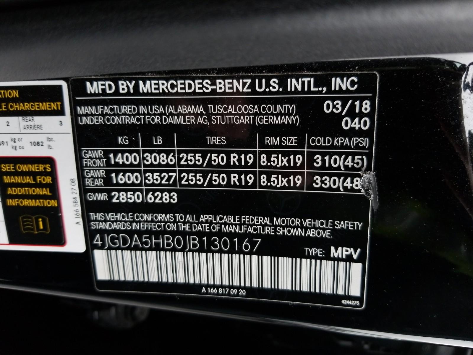 2018 Mercedes-Benz GLE350W4 GLE 350