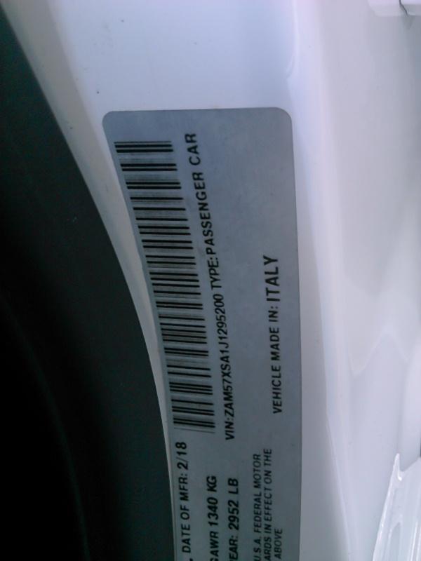 2018 Maserati GHIBLI 4X2