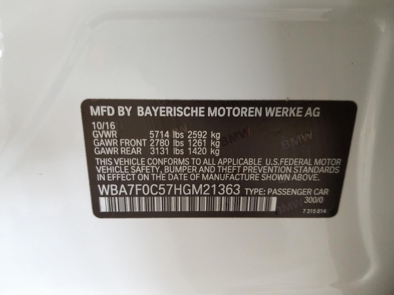 2017 BMW 750I 750I MSPT