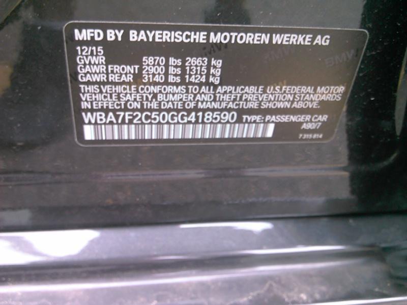 2016 BMW 750I XDRIVE 750I XDRIV