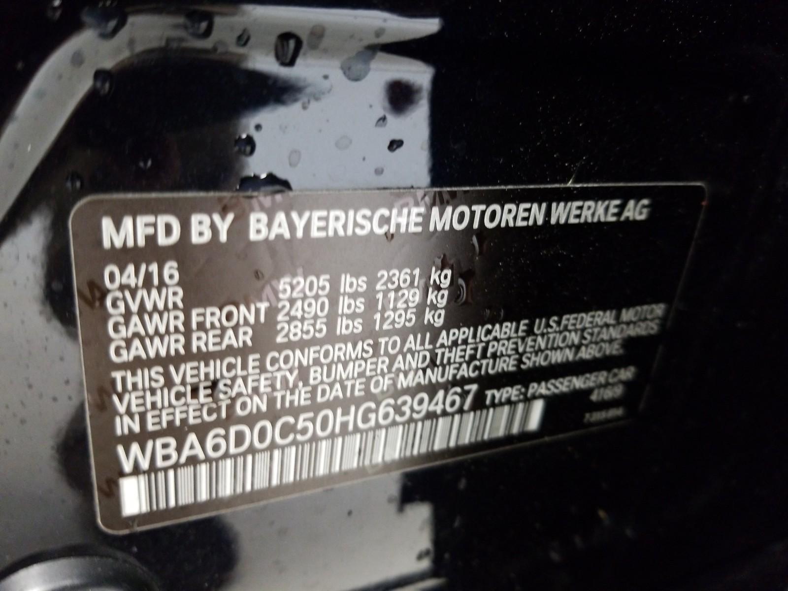 2017 BMW 640I GC 640I MSPT