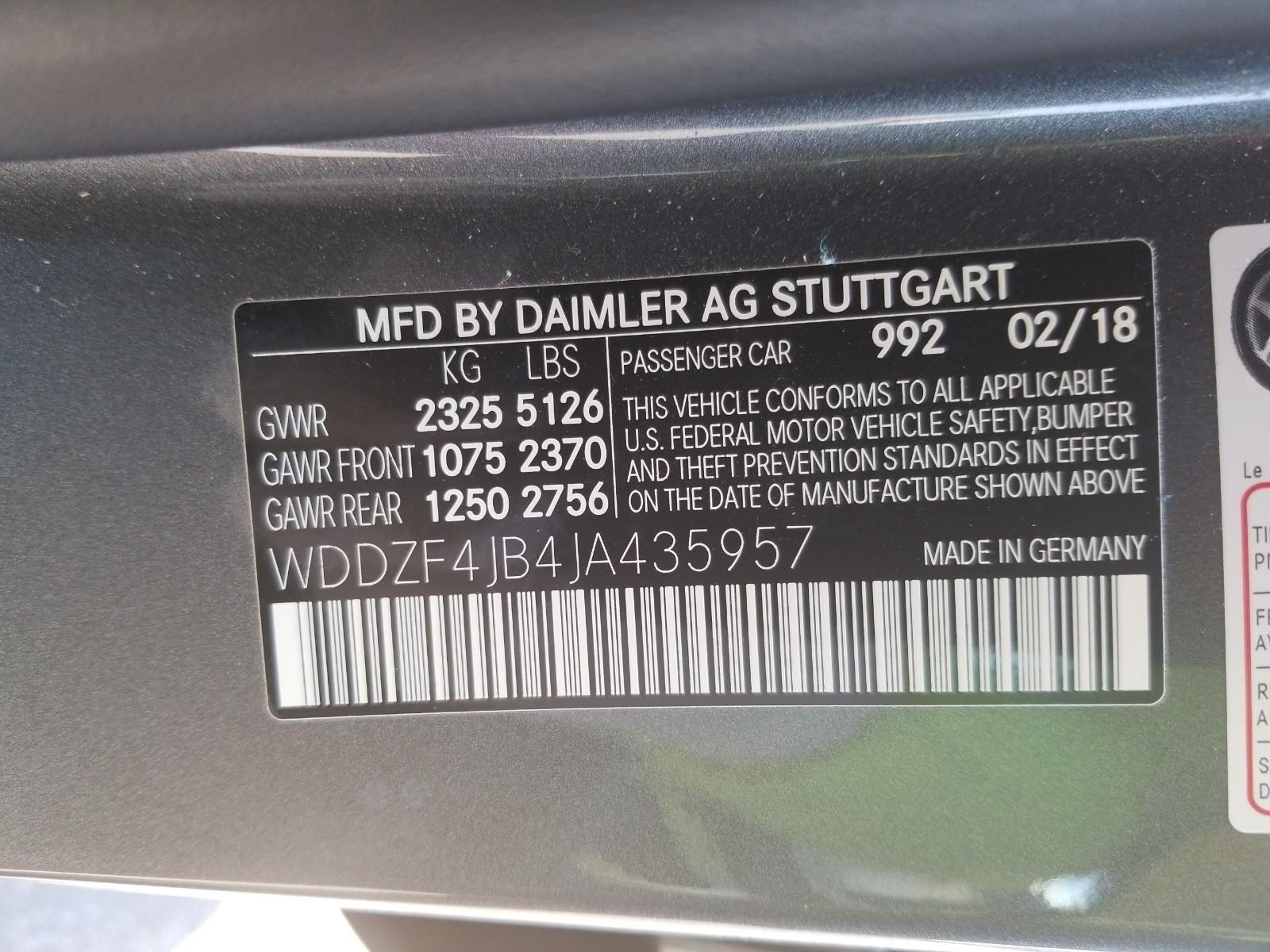 2018 Mercedes-Benz E300W E 300