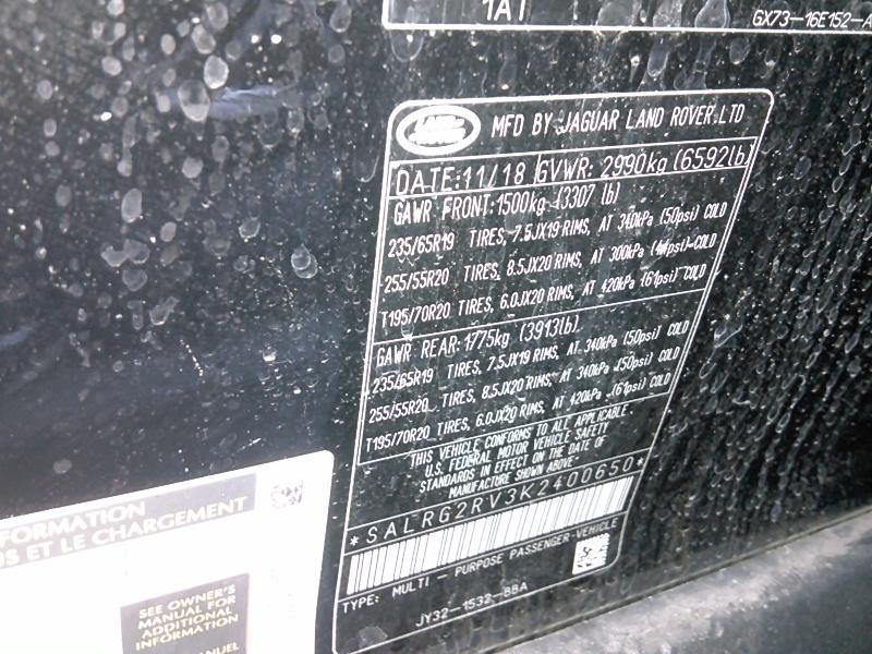 2019 Land Rover DISCOVERY SE