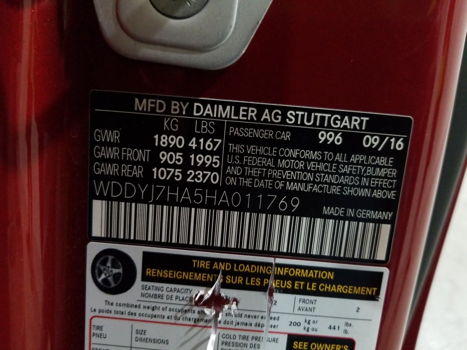 2017 Mercedes-Benz AMG GT AMG GT