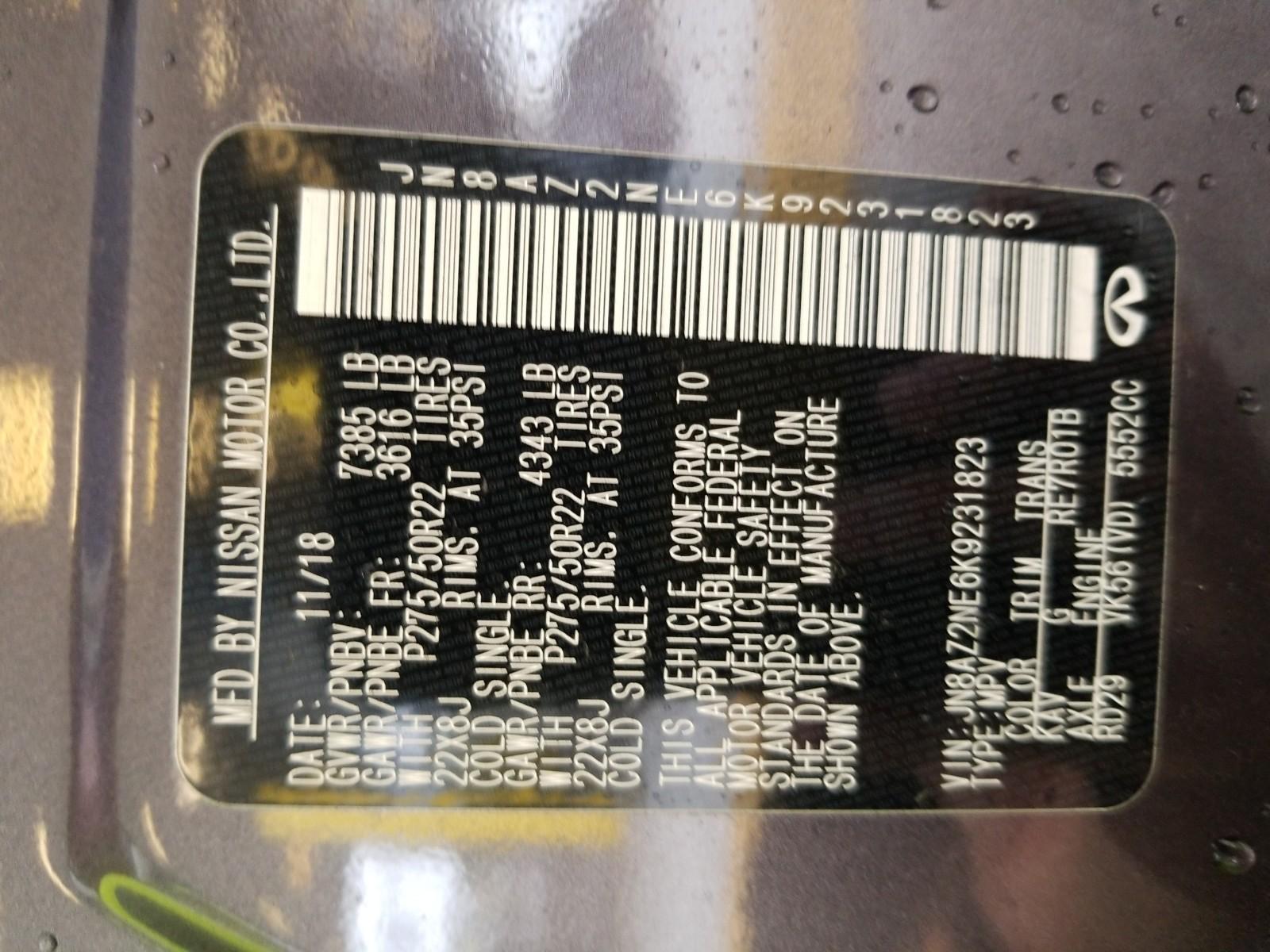 2019 Infiniti QX80 AWD LIMITED