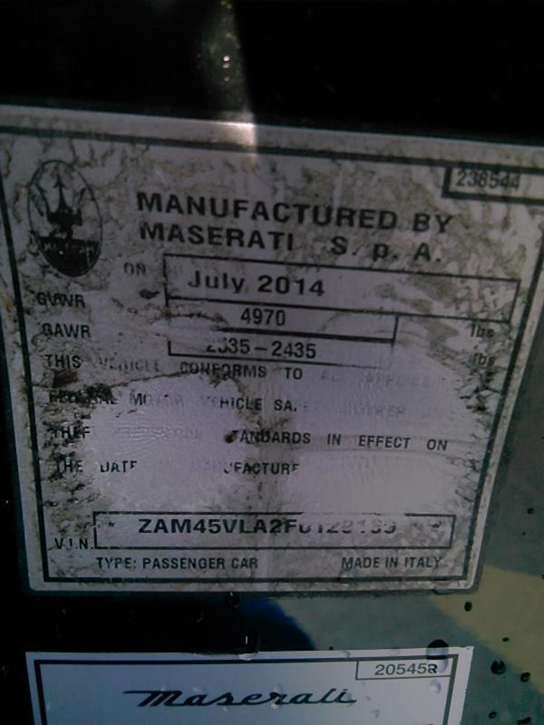 2015 Maserati GRANTURISMO SPORT