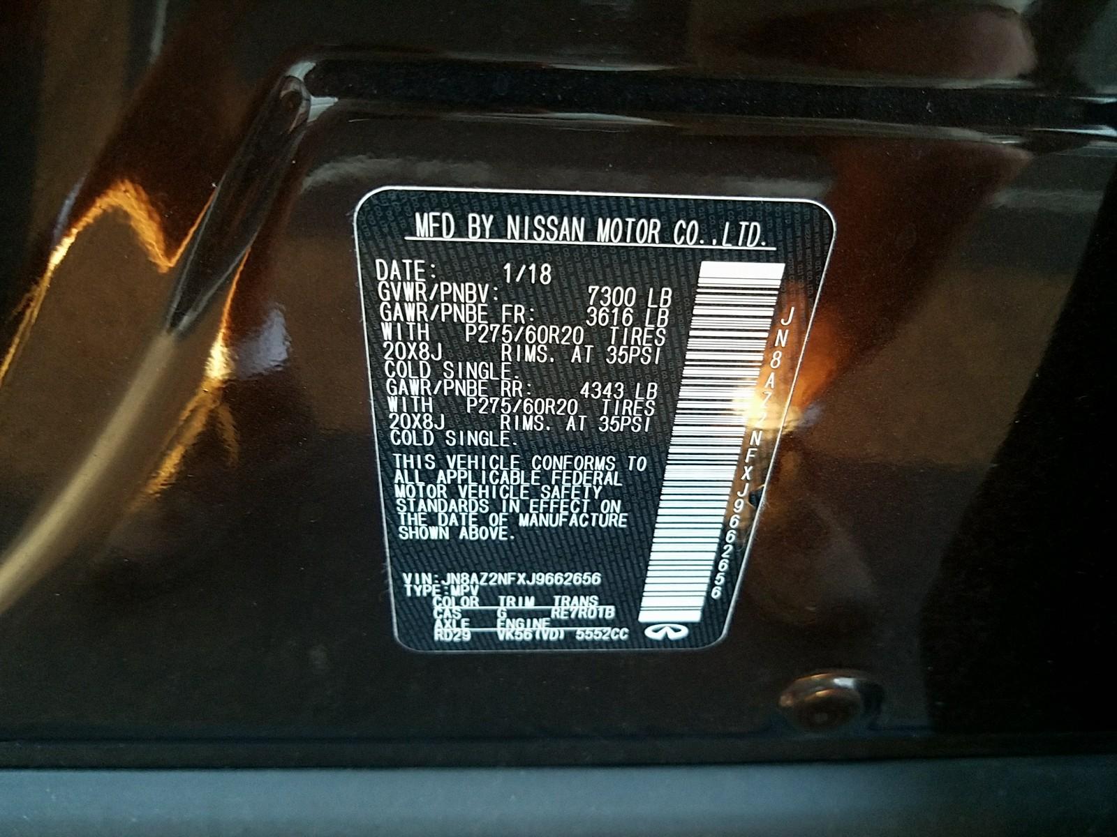 2018 Infiniti QX80 4X2