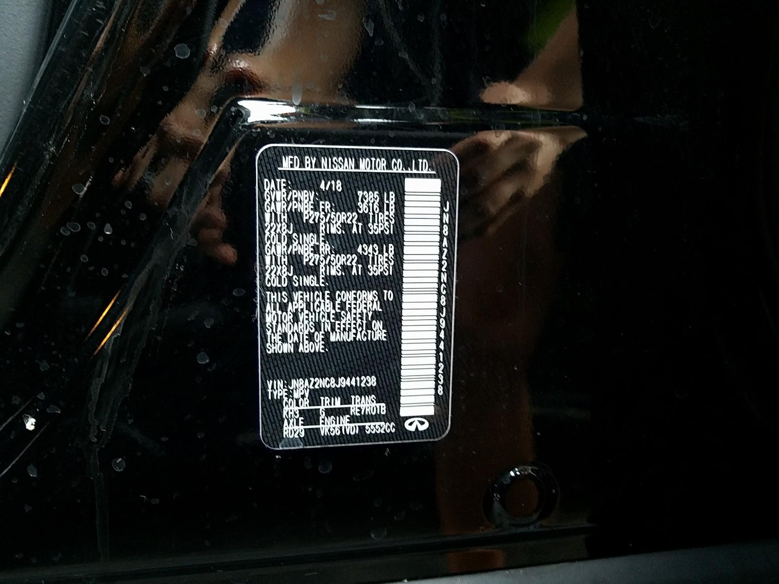 2018 Infiniti QX80 AWD