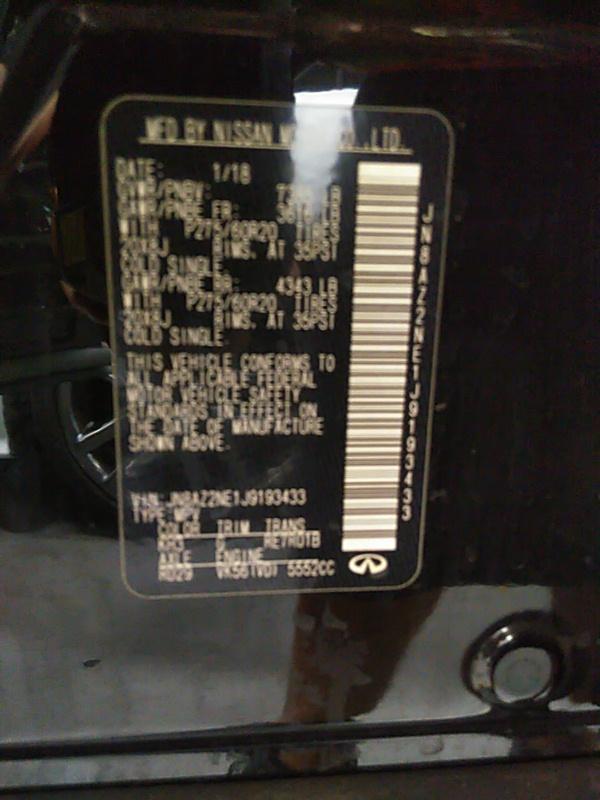 2018 Infiniti QX80 AWD