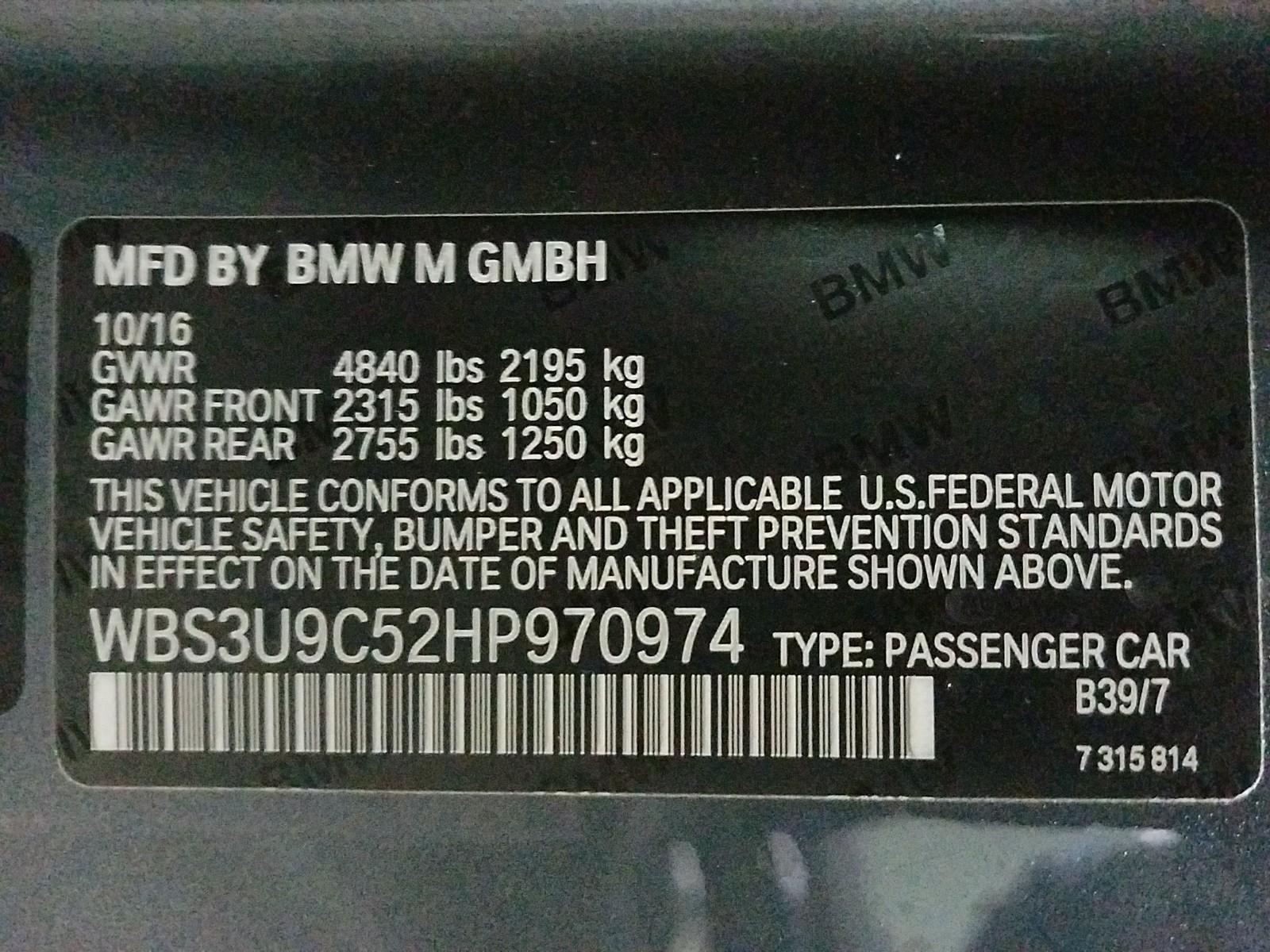 2017 BMW M4 CNV