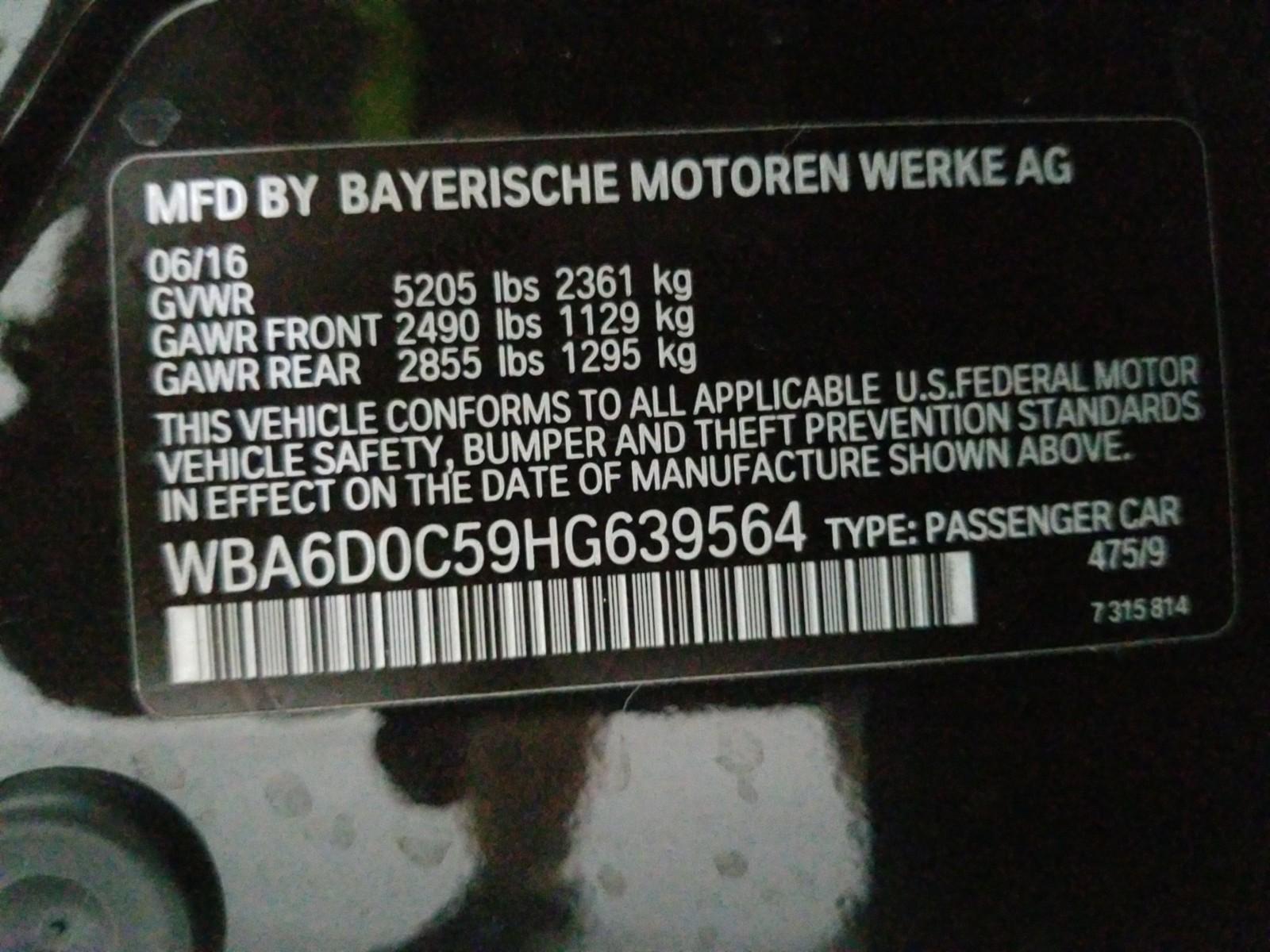 2017 BMW 640I GC 640I MSPT