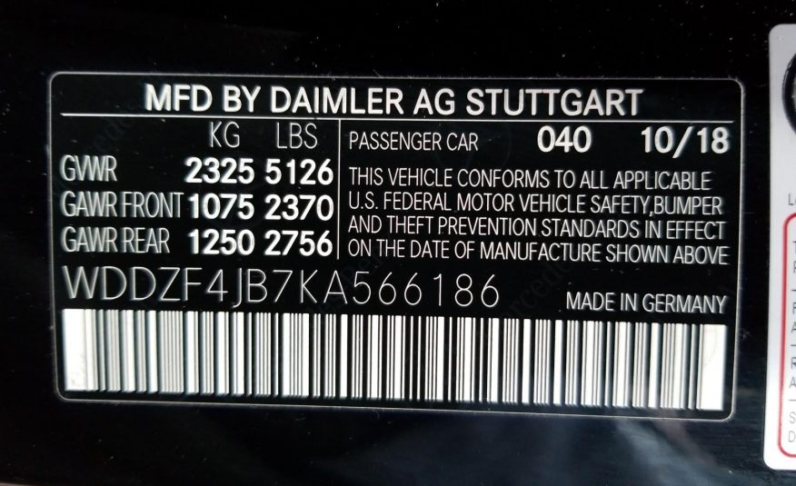 2019 Mercedes-Benz E300W E 300