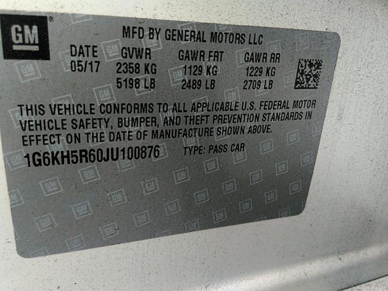 2018 Cadillac CT6 AWD V6 PREM LUX