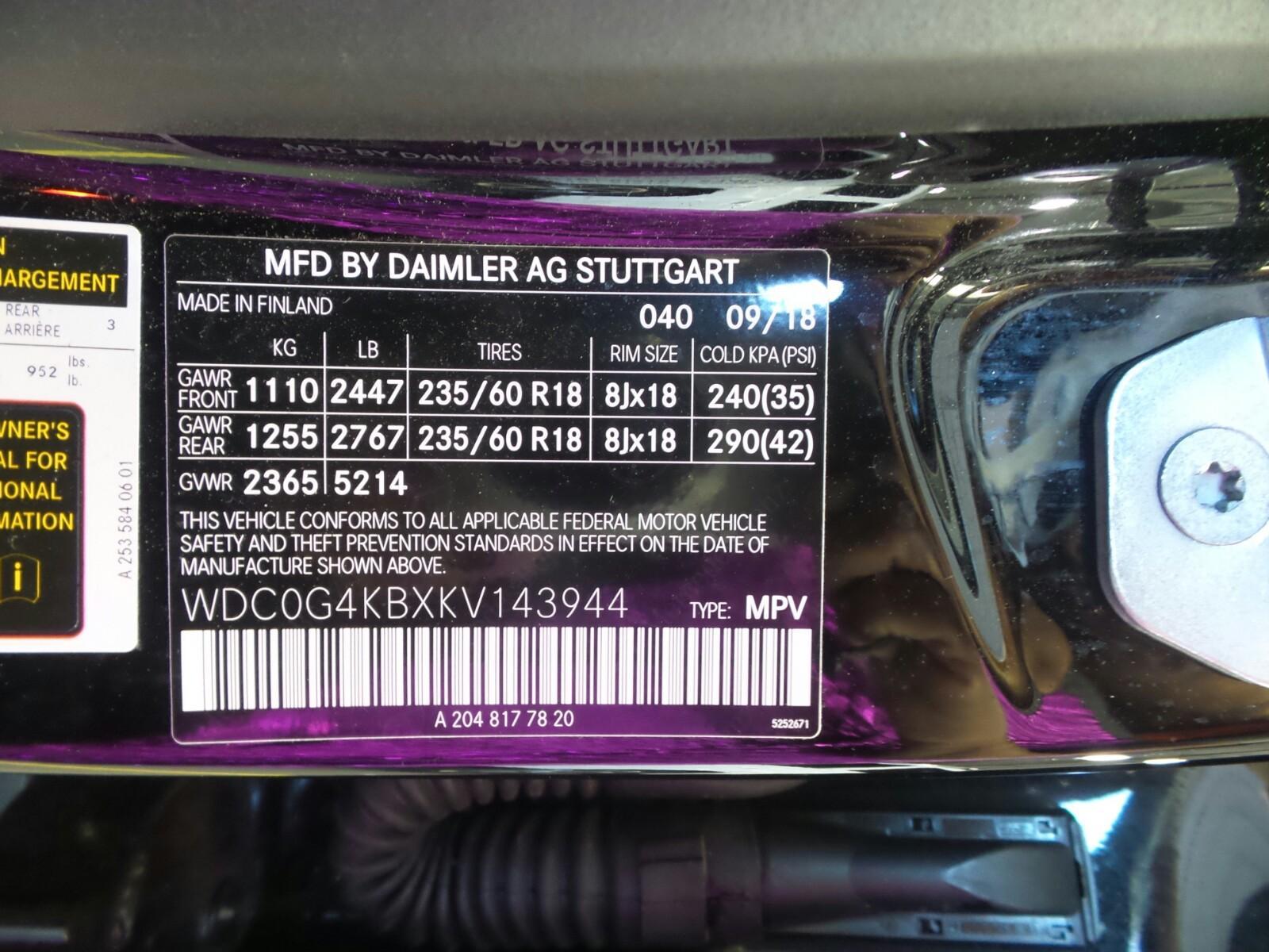 2019 Mercedes-Benz GLC300W4 GLC 300