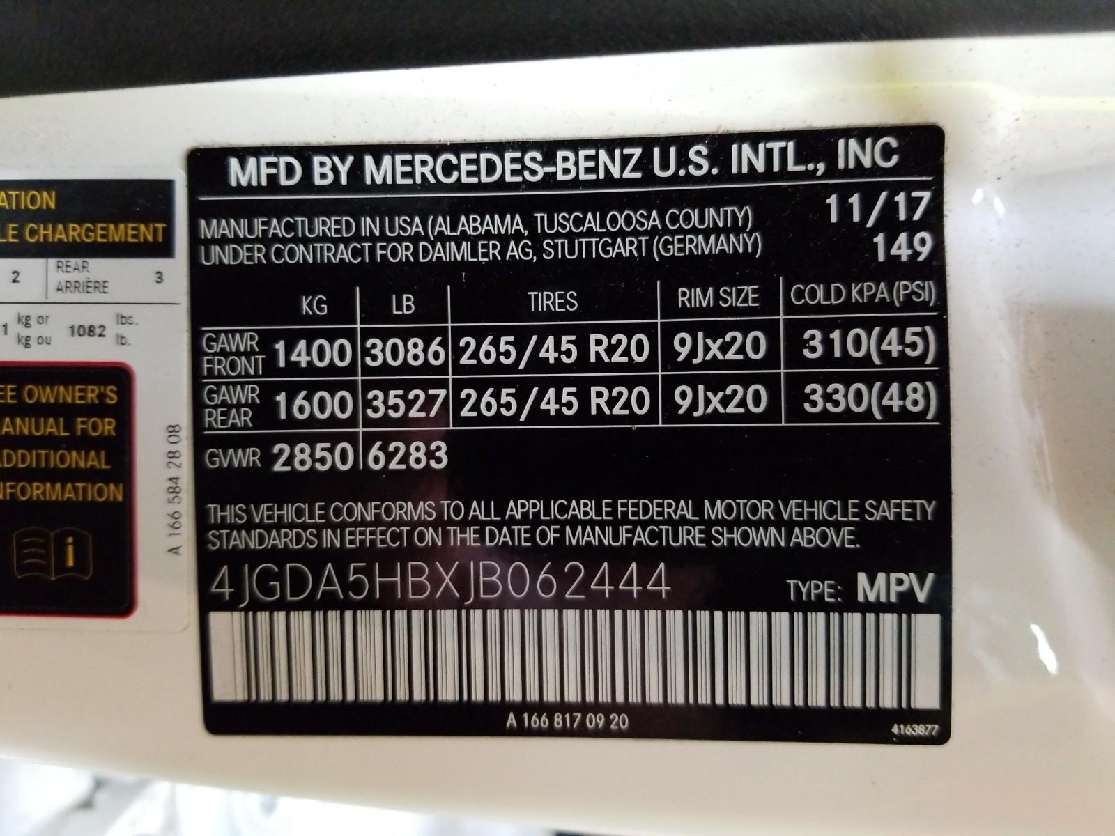 2018 Mercedes-Benz GLE350W4 GLE 350