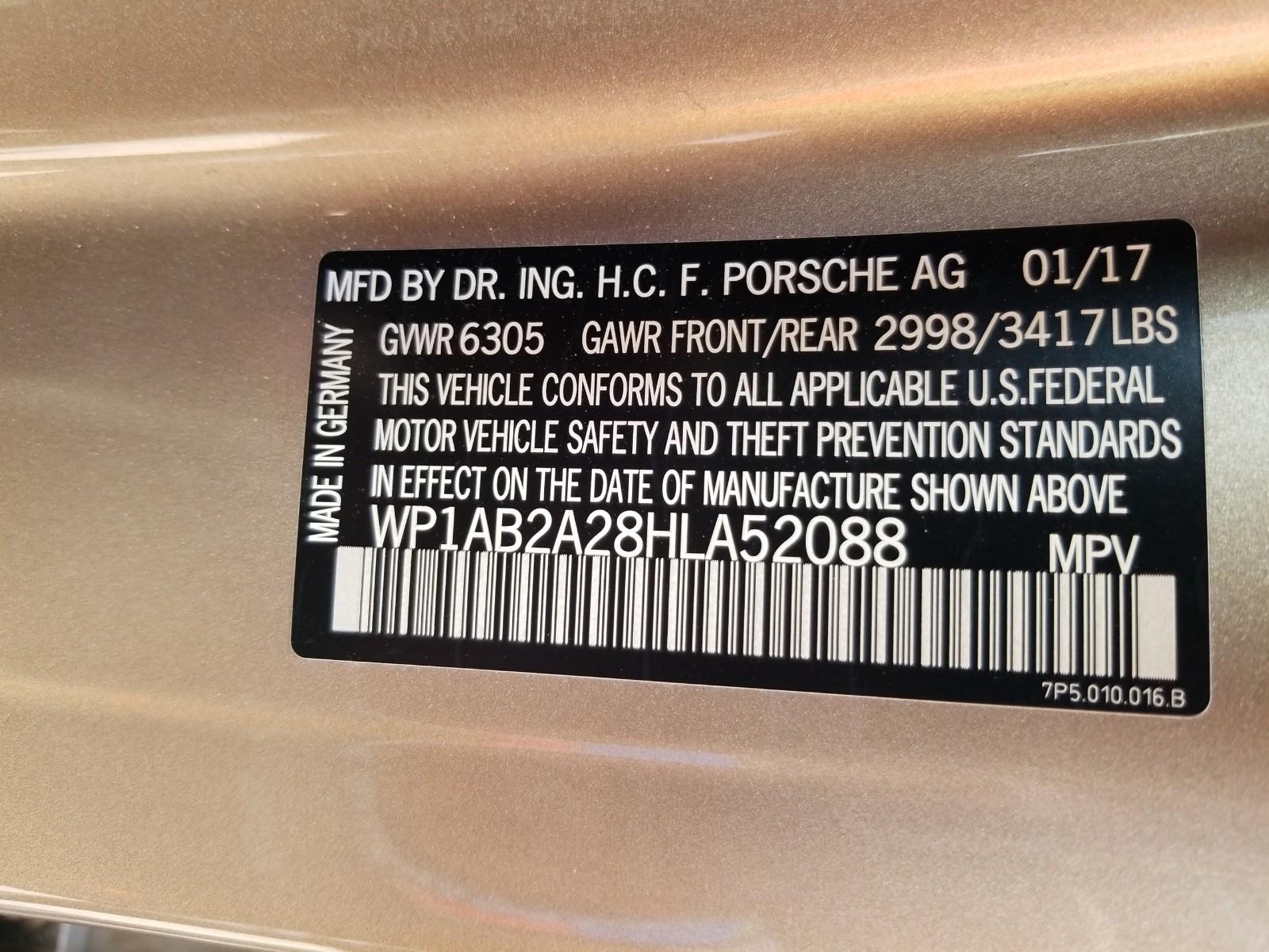 2017 Porsche CAYENNE V6 S