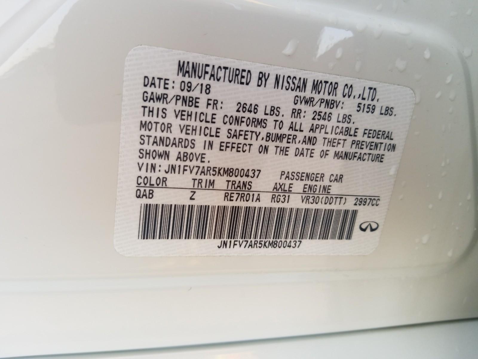 2019 Infiniti Q50 AWD V6 RED SPORT