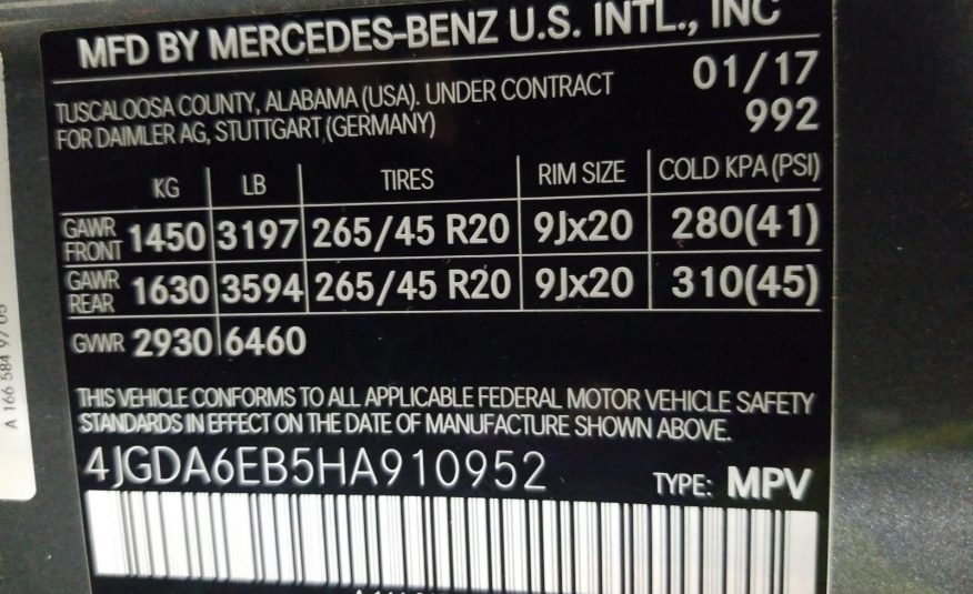 2017 Mercedes-Benz GLE43W4 AMG AMG GLE43