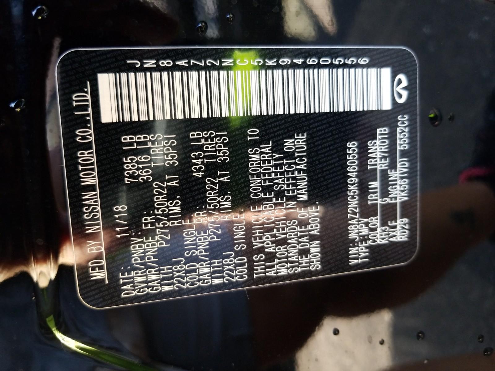 2019 Infiniti QX80 AWD LUXE