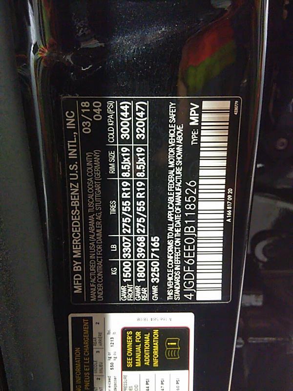 2018 Mercedes-Benz GLS450W4 GLS 450