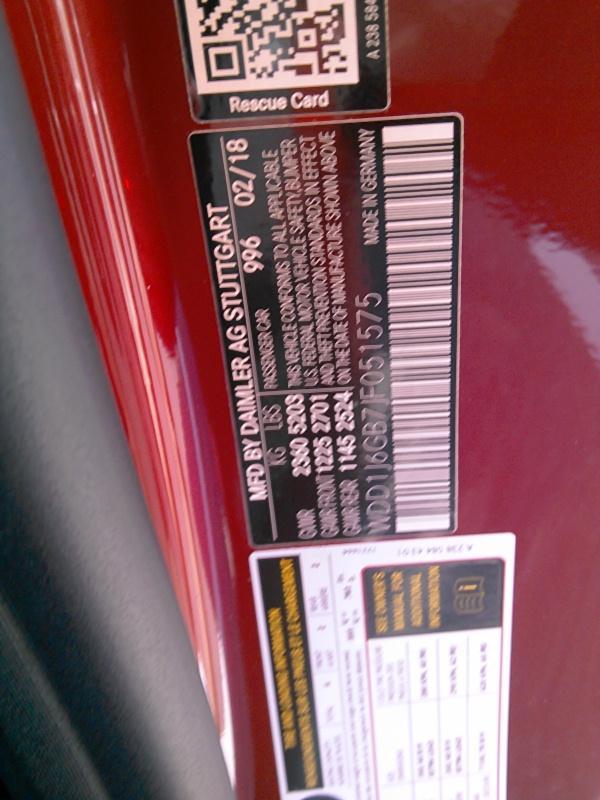 2018 Mercedes-Benz E400C4 E 400