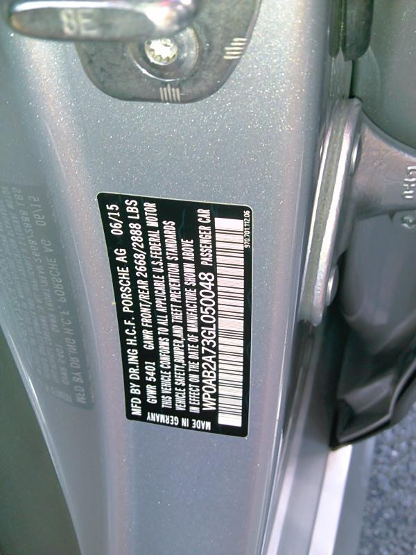 2016 Porsche PANAMERA AWD V6 4S