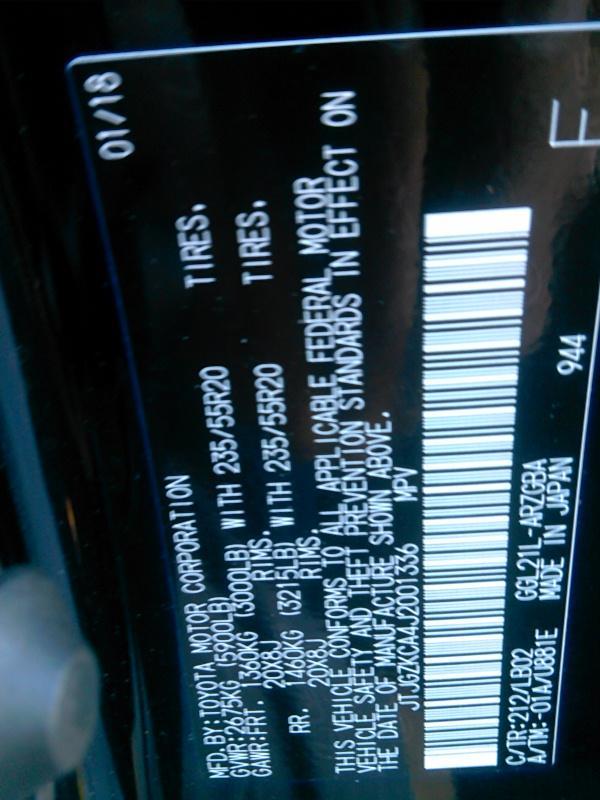 2018 Lexus RX FWD 350L PRM