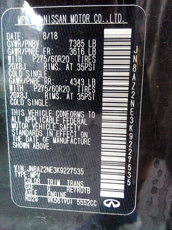 2019 Infiniti QX80 AWD LUXE