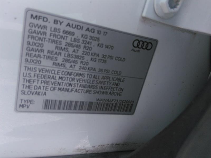 2018 Audi Q7 V6 PRESTIGE