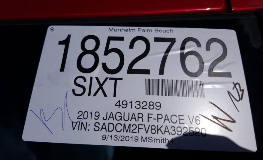 2019 Jaguar F-PACE V6 S