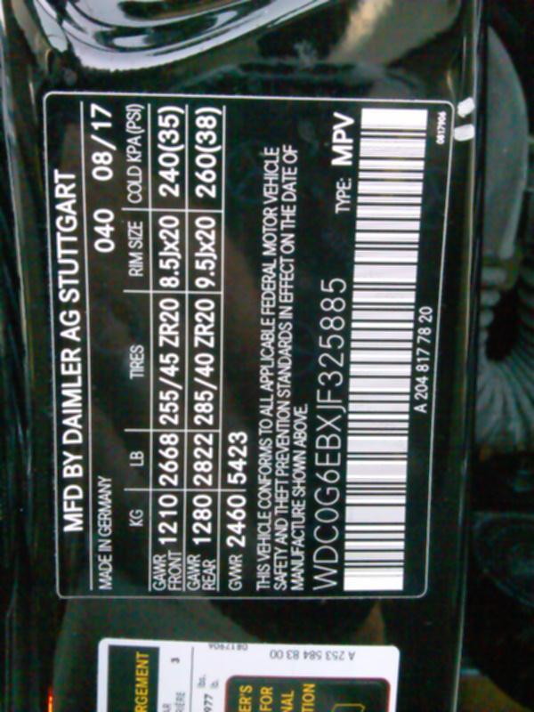 2018 Mercedes-Benz GLC43W4 AMG AMG GLC 43