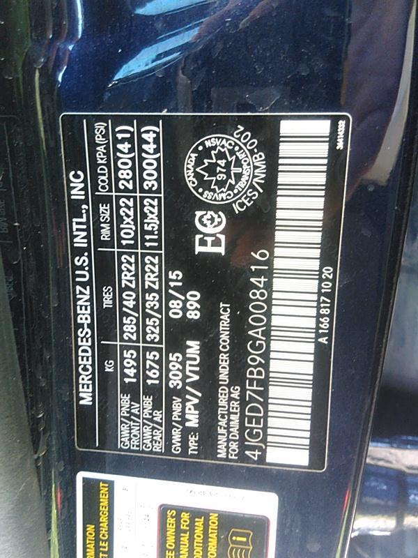 2016 Mercedes-Benz GLE63SC4 AMG AMG GLE63S