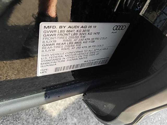 2019 Audi Q7 V6 PREMIUM +