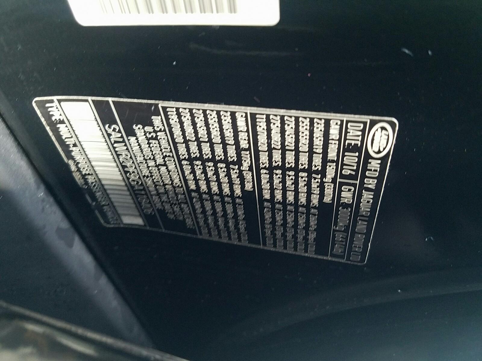 2016 Land Rover RANGE R SPT V6 V6 HSE