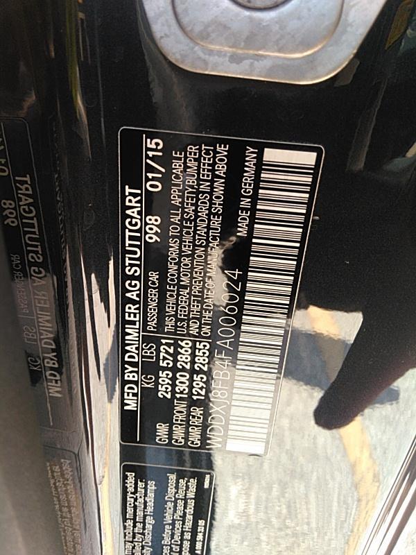 2015 Mercedes-Benz S550C4 S550