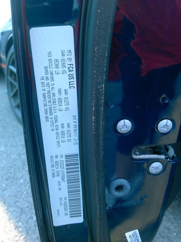 2015 Dodge CHALLENGER V8 R/T SCAT P