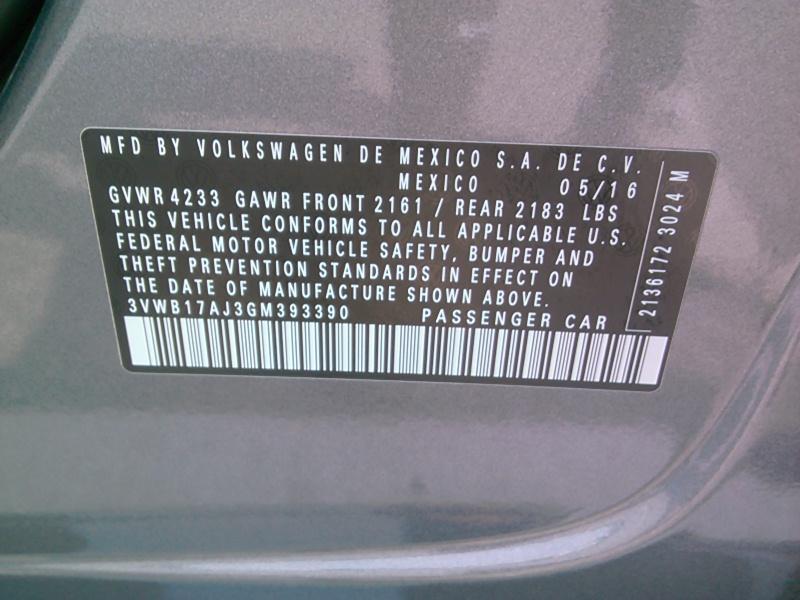 2016 Volkswagen JETTA 1.8T SPORT