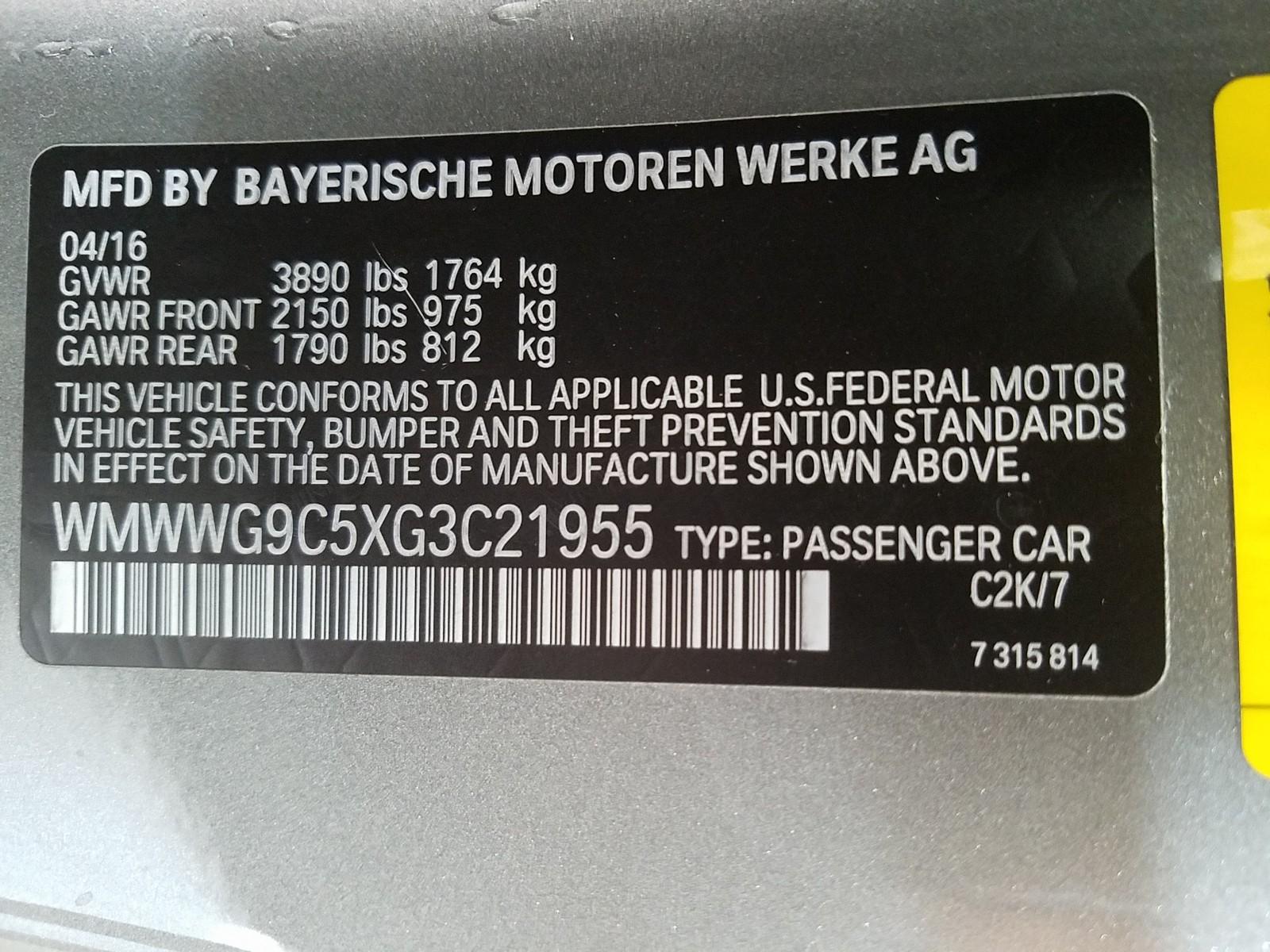 2016 MINI COOPER 4C S