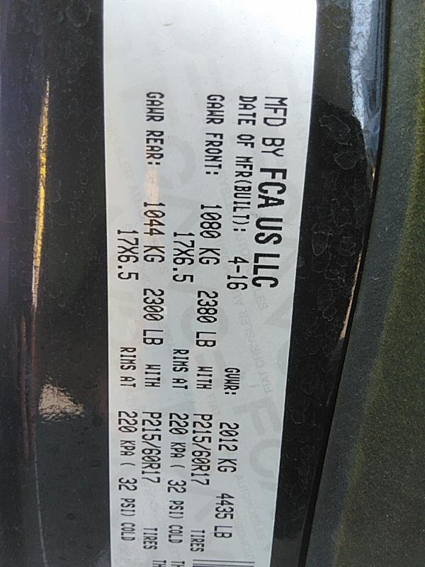 2016 Jeep COMPASS FWD 4C SPORT