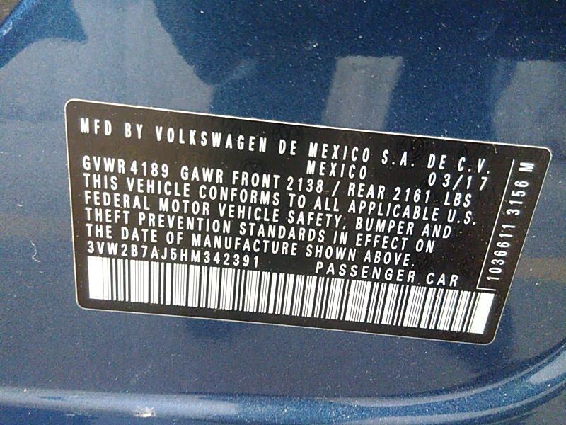 2017 Volkswagen JETTA 1.4T S