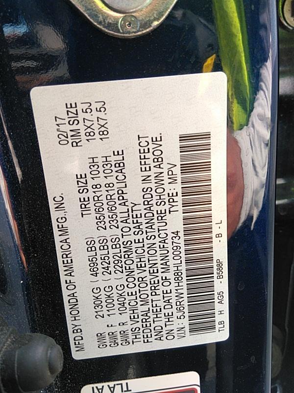 2017 Honda CR-V FWD 4C EX-L