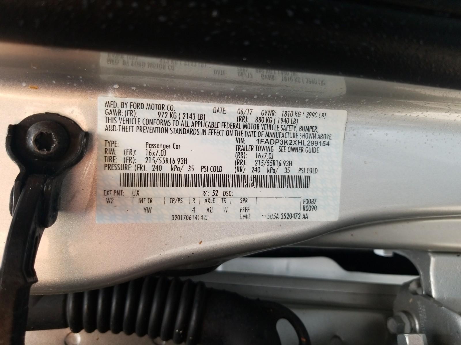 2017 Ford FOCUS FWD 4C SE