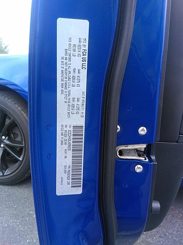 2018 Dodge CHARGER 4X2 V6 SXT PLUS