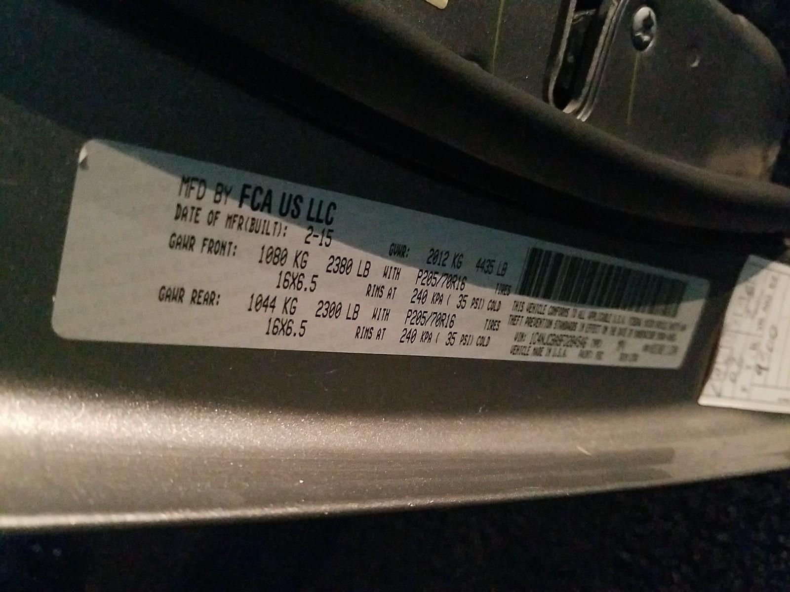 2015 Jeep COMPASS FWD 4C ALTITUDE