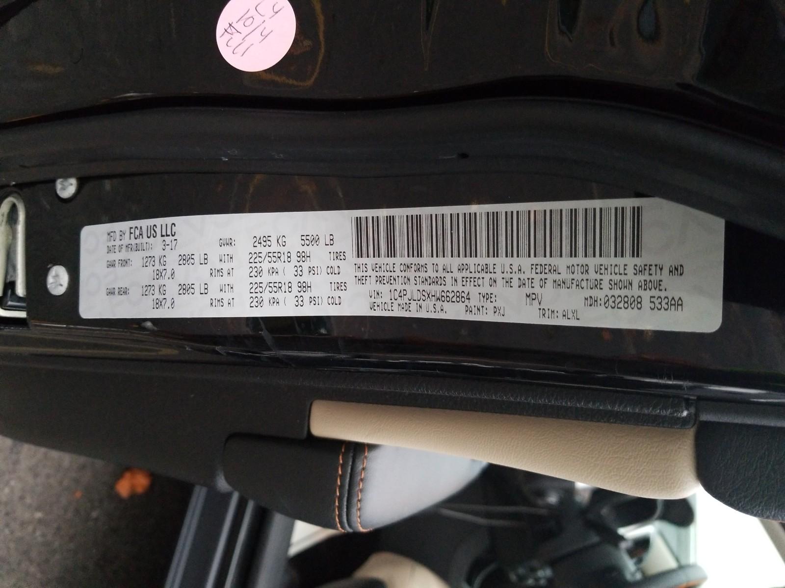 2017 Jeep CHEROKEE FWD V6 LIMITED