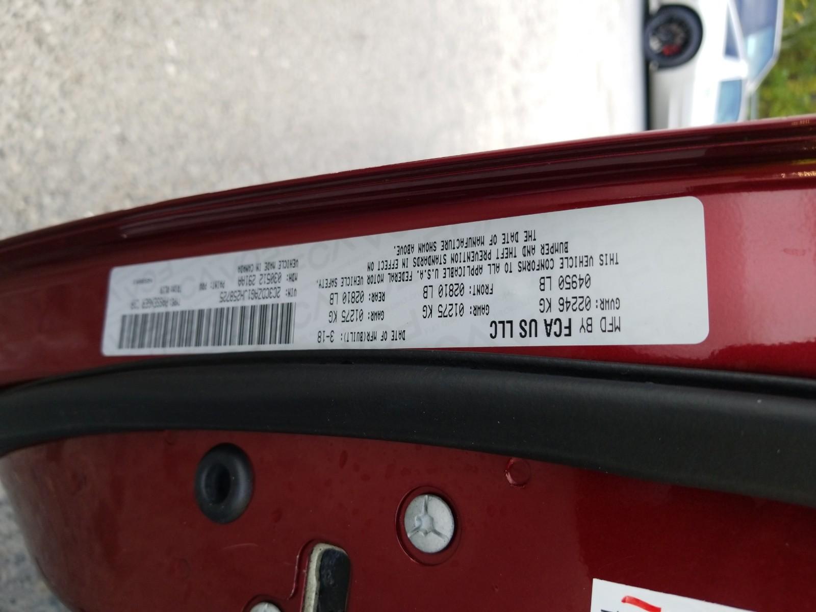 2018 Dodge CHALLENG 4X2 V6 SXT PLUS